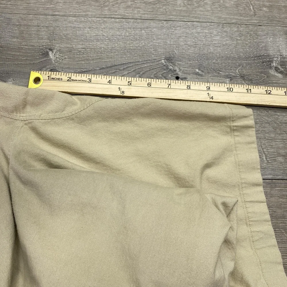 Lululemon Shorts Mens 30 Beige Canvas Chino Flat‎ Front Pockets Casual Summer